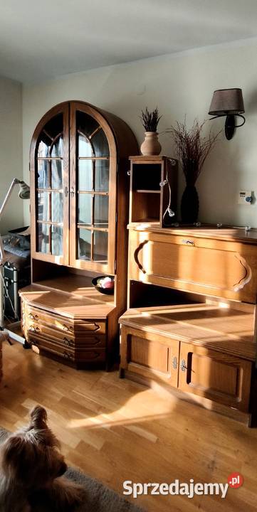 Zestaw mebli dębowych modułowych z Dobrodzienia małopolskie Kraków