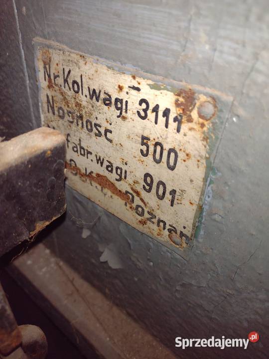 SPRAWNA waga platformowa 500 stara metalowa Krotoszyn