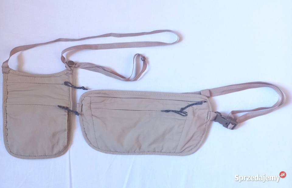 Saszetki Podróżne beżowe Turystyczne kpl2 stan podlaskie sprzedam