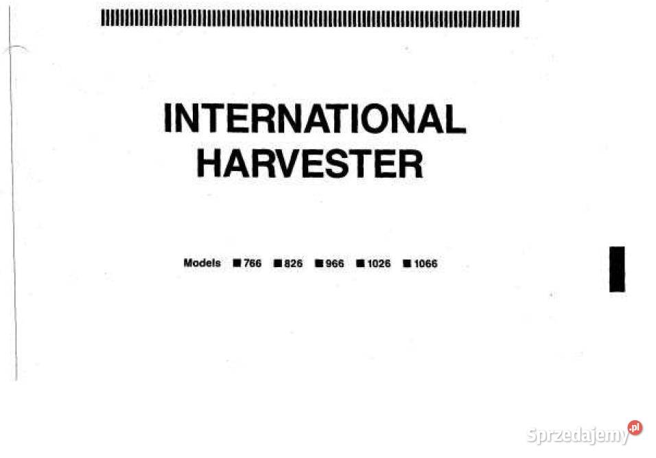 IH CASE 76682696610261066 INSTRUKCJA NAPRAWY Kielce sprzedam