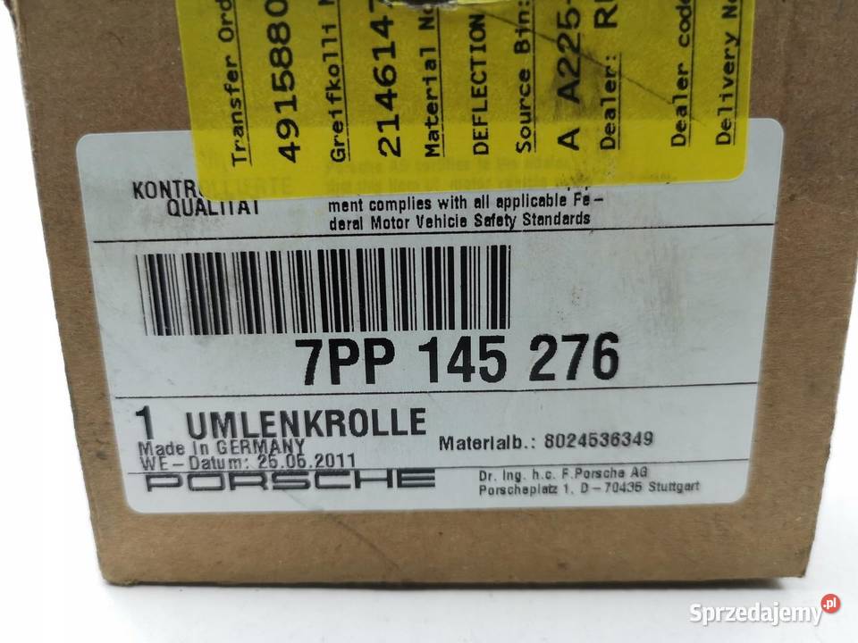 ROLKA NAPINAJĄCA PASKA PORSCHE PANAMERA 36 46 osobowe