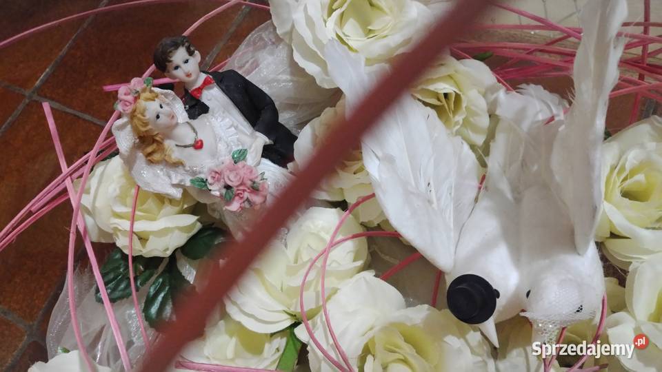 Szklana kula H35 z dekoracją ślubną podlaskie