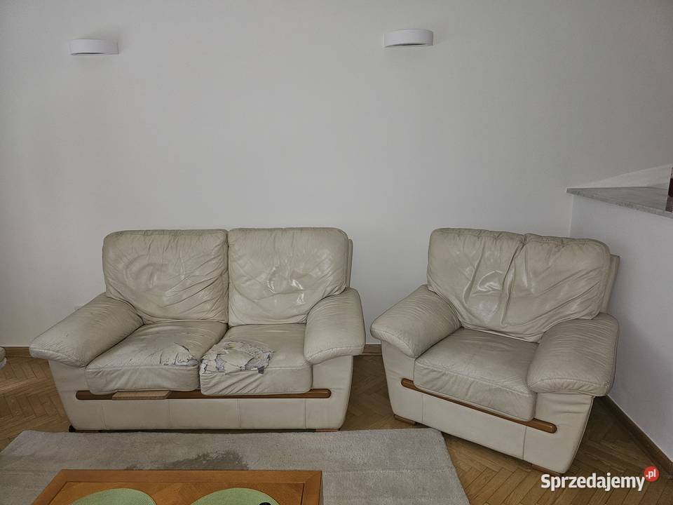 KLER zestaw wypoczynek 321 w skórze do Kraków