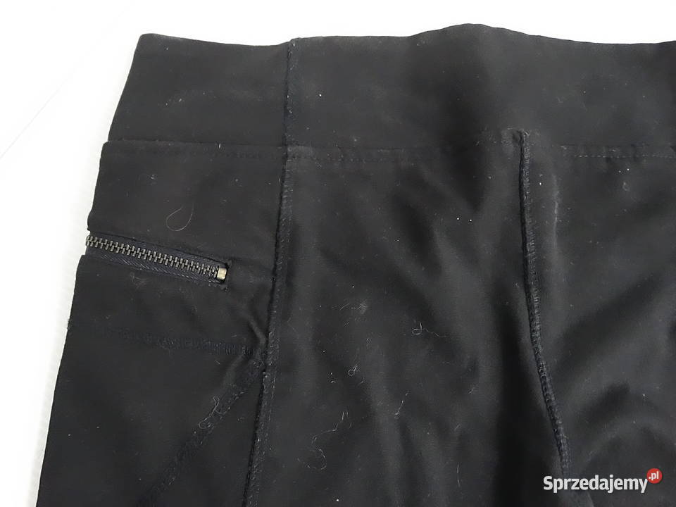 Czarny Legginsy Spodnie Zara Woman Slim Fit Biłgoraj