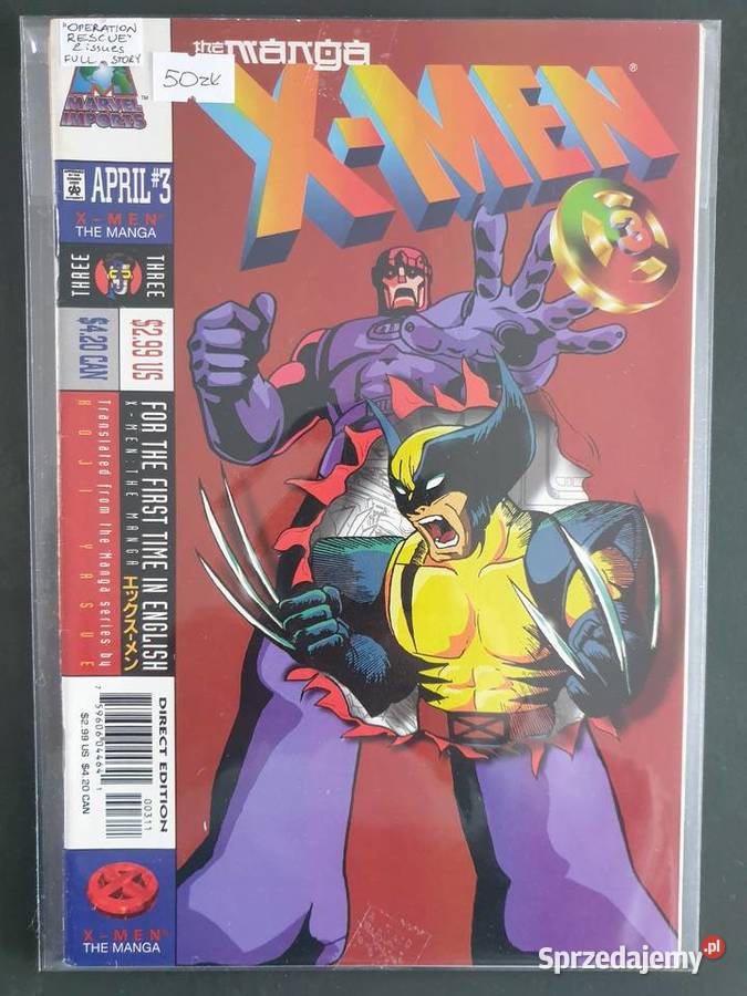 The Manga XMen Operation Rescue 2 komiksy Marvel pomorskie