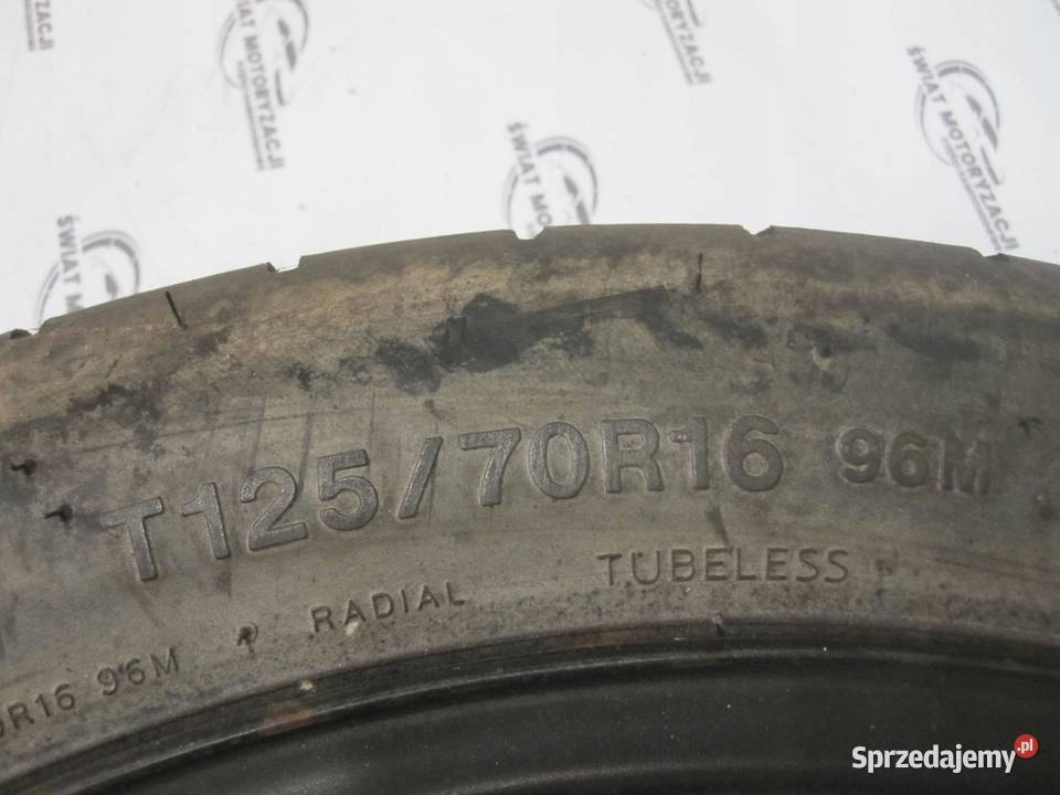 VW GOLF AUDI SEAT ALTEA koło dojazdowe 1257016