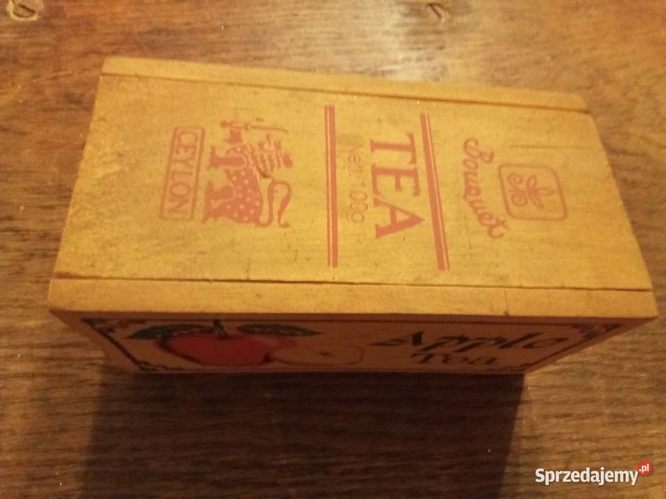 Stare pudełko drewniane herbacie cejlońskiej Warszawa