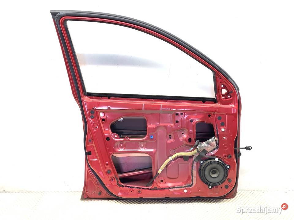 DRZWI LEWY PRZÓD NISSAN MICRA K13 Hatchback RED