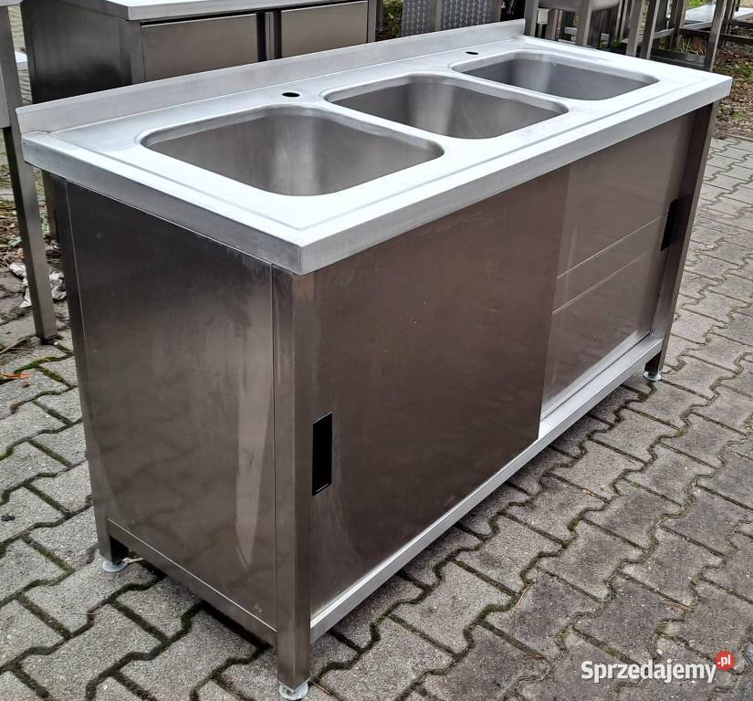 Zlew 3 Komorowy z Szafką Drzwi Suwane 1506085 Nowe Skalmierzyce sprzedam