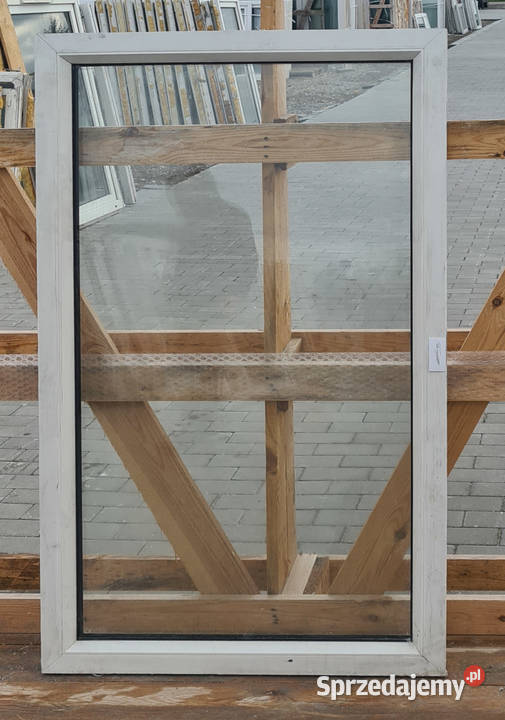 OKNA KacprzaK Witryna 76X131 FIX Używany PCV Okna ścienne Siedlce