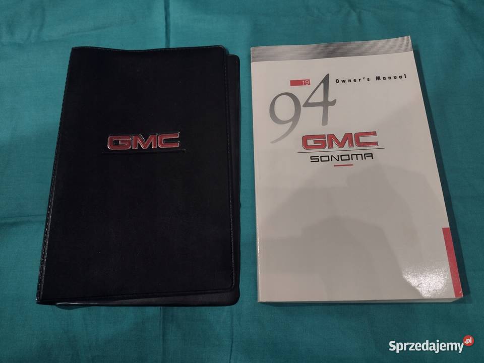 GMC SONOMA 1994 Instrukcja Obslugi książka Etui
