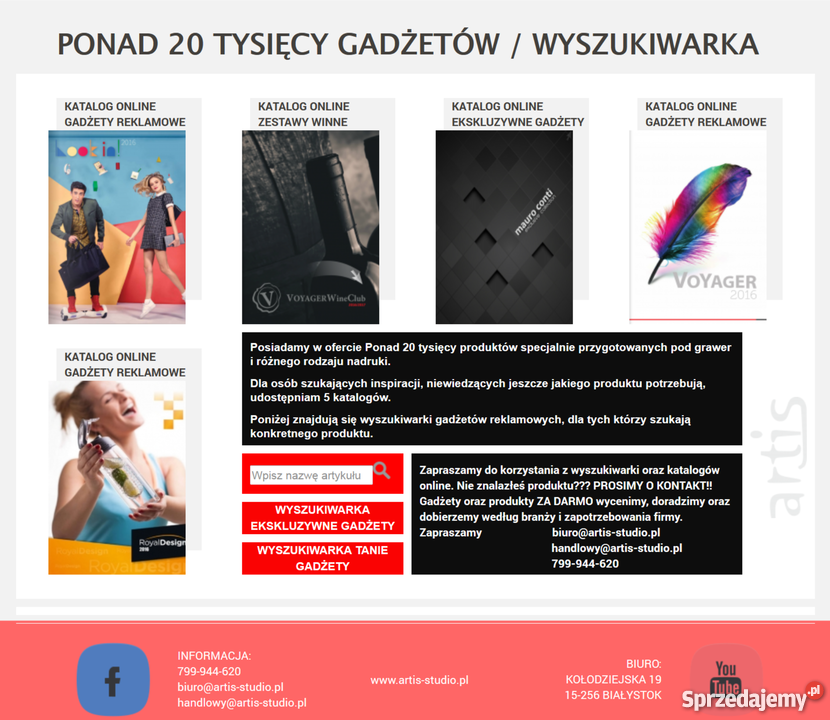 Gadżety Reklamowe 20 tysięcy produktów w ofercie Białystok