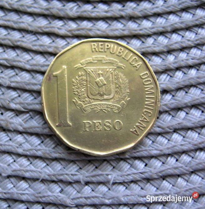 Dominikana 1 Peso 1991r Napis Duarte na Kalisz