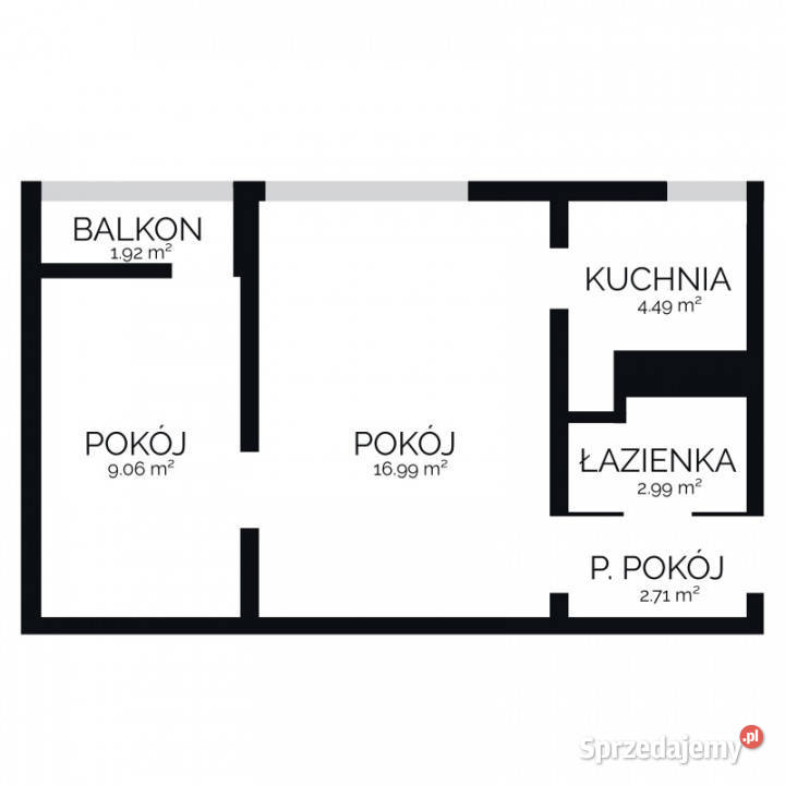 2 pokoje z kuchnia Zarzew 372m 3pietroblok 4 37m2