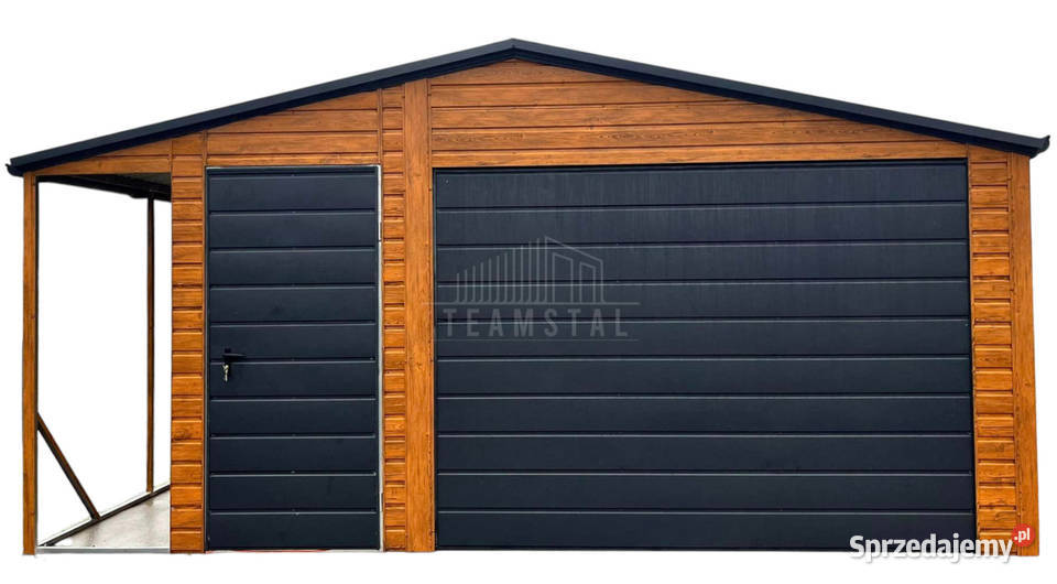 Garaż Blaszany 45x5 wiata 1x5 Brama uchylna Łódź