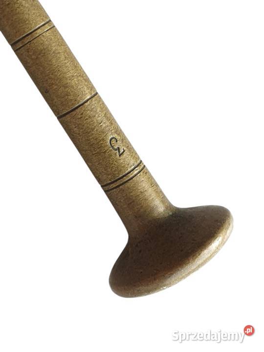 Stary mosiężny moździerz kuchenny sygnowany lata Cieszyn