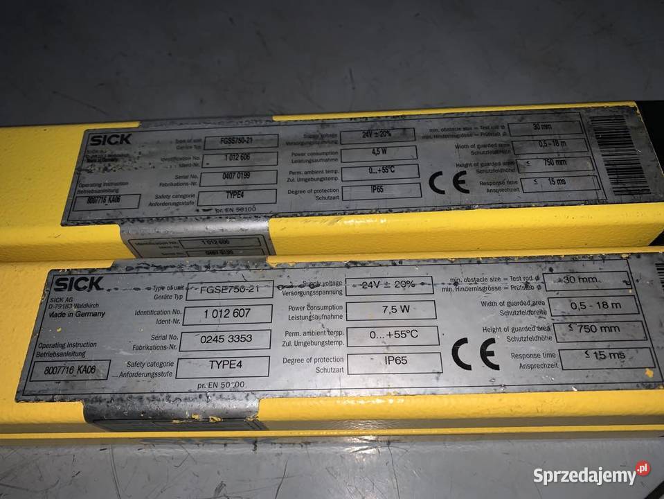 Sick FGSS75021FGSE75021 30FGS 10126061012607 Warszawa sprzedam