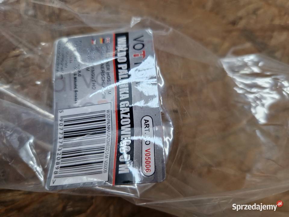 Wąż przewód gumowy 5m do palnika dekarskiego Ręczne wielkopolskie Głogowa