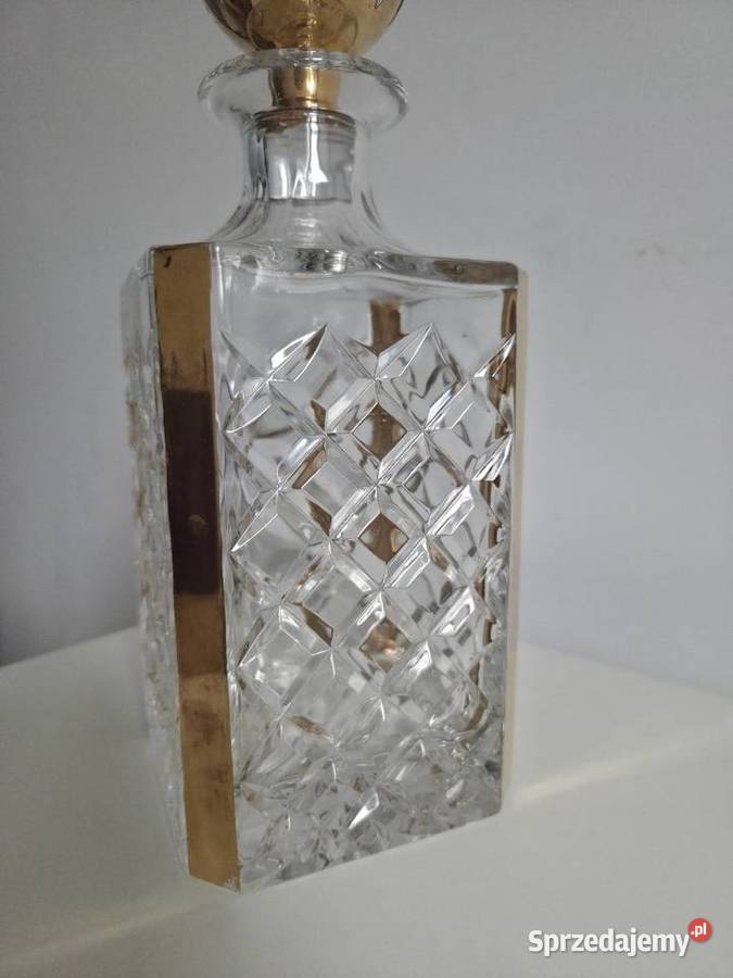 Karafka kryształ vintage PRL Porcelana i szkło Poznań