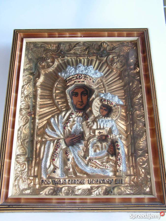 obrazpamiątka z Częstochowylata 60te Sieradz