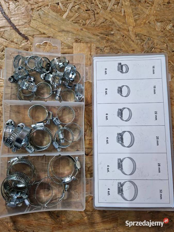 OPASKI ZACISKOWE ŚLIMAKOWE ZESTAW 34 1632 mm