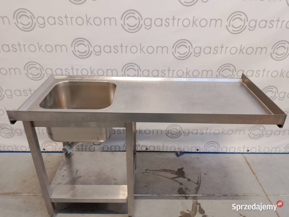 Stół ze zlewem L  rant TL 136x62x85