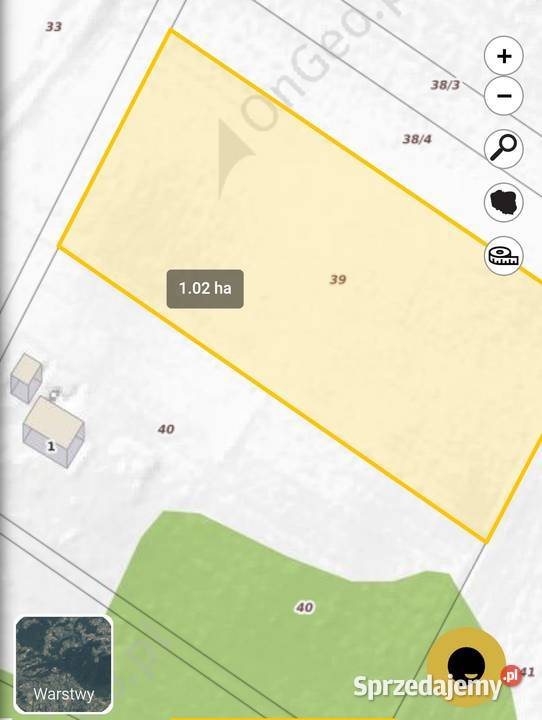 Sprzedam działkę rolną 10000m2 Chomentów