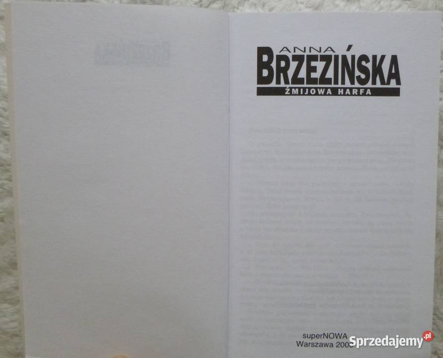 Żmijowa harfa Anna Brzezińska Warszawa