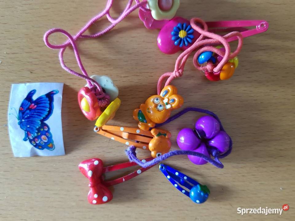 spinki wsuwki gumki do włosów tatuaż dziewczynki Kielce