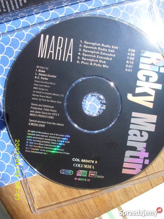 CD RICKY MARTINMARIA Wołów