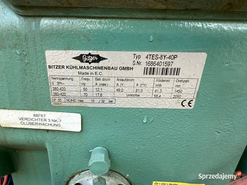 Sprężarka półhermetyczna Bitzer 4TES8Y40P