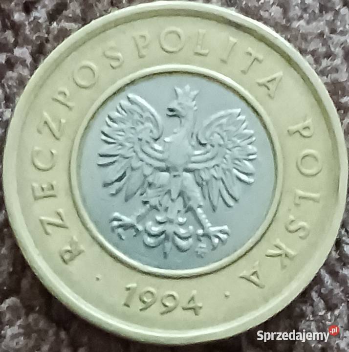 2 Złote 1994 r Pierwszy bicia z błędem Konin
