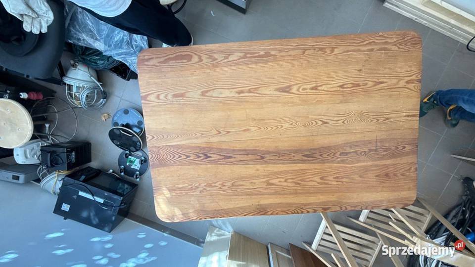 Stół z litego drewna stary 150x90 oryginalny Meble