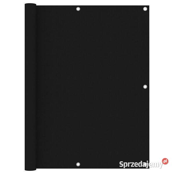 vidaXL Parawan balkonowy czarny 120x600 tkanina Balkonowe mazowieckie Warszawa