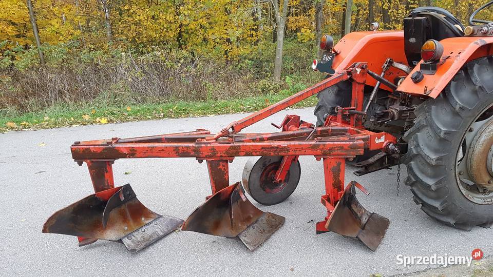 Pług zagonowy 3skibowy średni na wysokiej nieuszkodzony małopolskie Dąbrowa Tarnowska