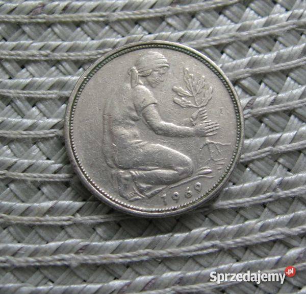 Niemcy 50 Pfennig 1969r F Antyki, Sztuka, Kolekcje Kalisz