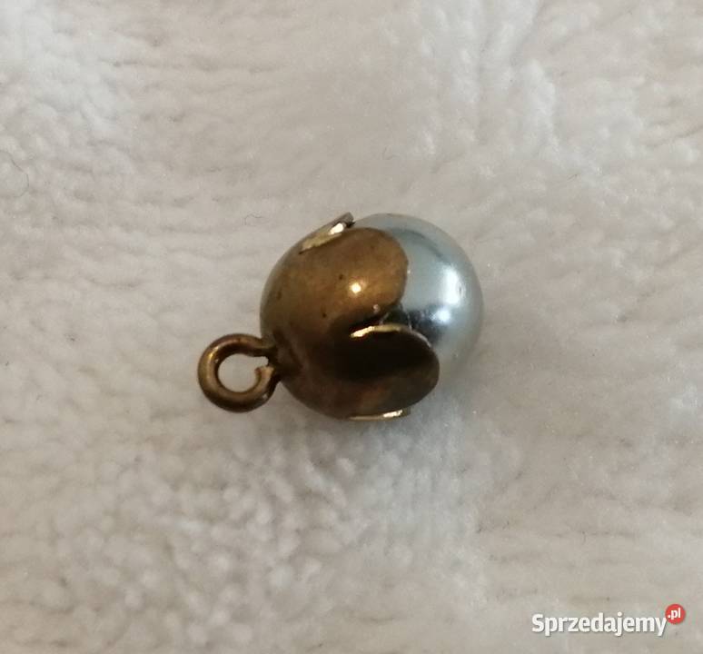 Wisiorek zawieszka srebrna kula 7x11mm Kreatywne Akcesoria do biżuterii Czeladź