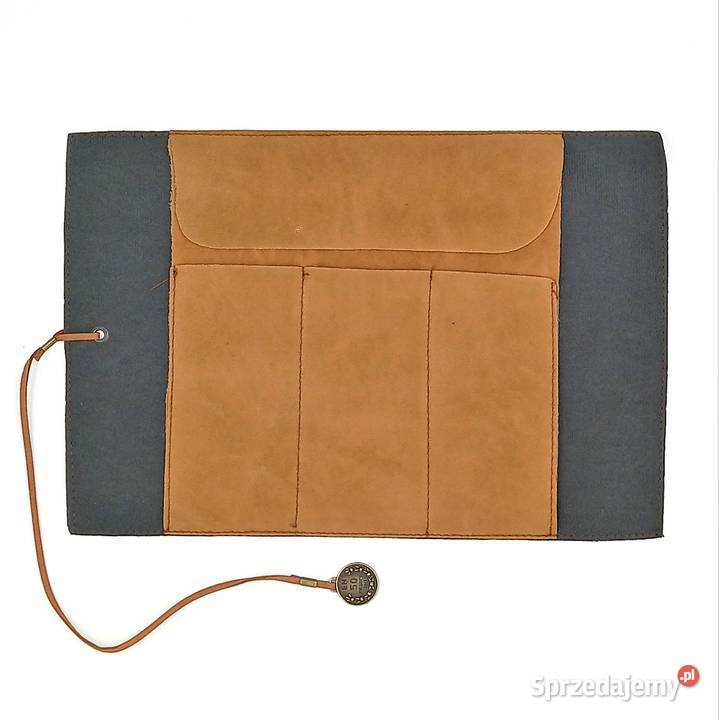 Piórnik szkolny zwijany skórzany mapa Zawiercie