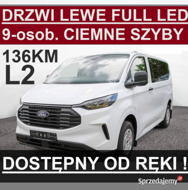 Ford Transit Custom L2 9os136 Drzwi Lewe Niska gniazdo USB