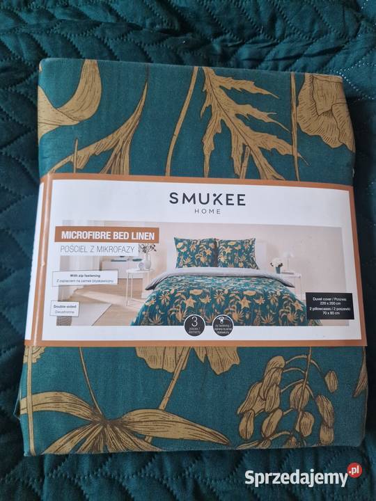 NOWA Pościel z mikrofazy 220x200 Smukee złote