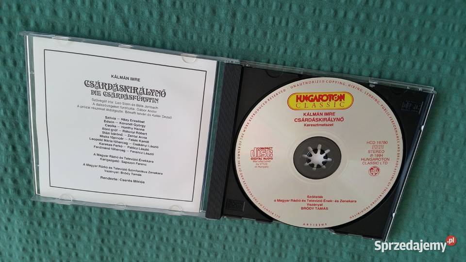 Imre Kalman CSARDASKIRALYNO Ksiezniczka Puławy sprzedam