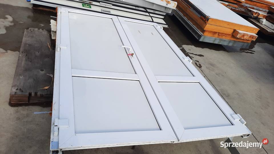 drzwi dwuskrzydłowe białe 220x 150 Pozostałe Dębica