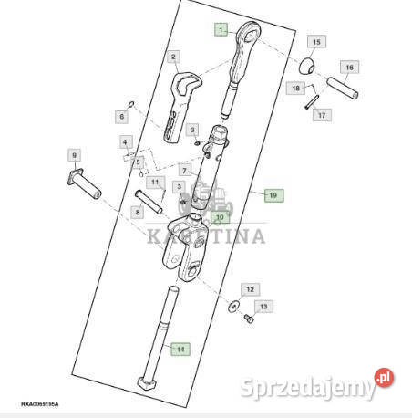 John Deere 7830 Wieszak Łącze Podnośnika wielkopolskie Jastrzębniki