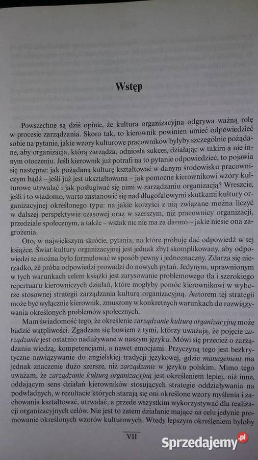 Kultura Organizacyjna książki zawodowe biznes Warszawa