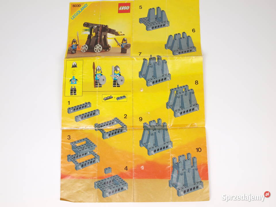 Zestaw LEGO Castle Black Falcons 6030 Catapult Klocki Zabawki Warszawa