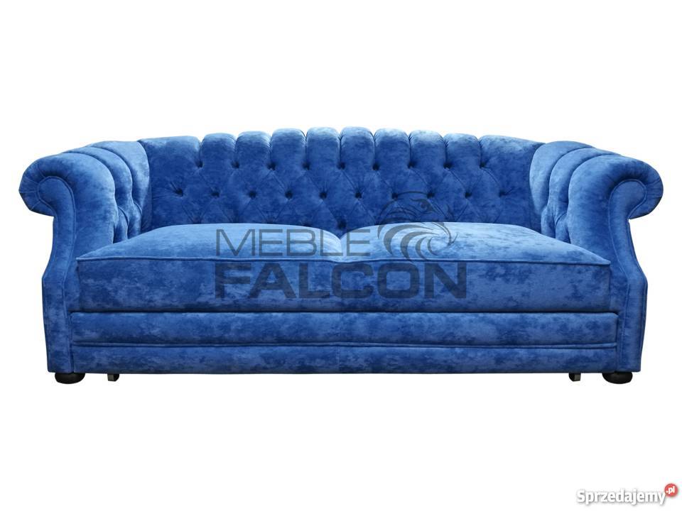 Pikowana sofa chesterfield Melford f spania Warszawa