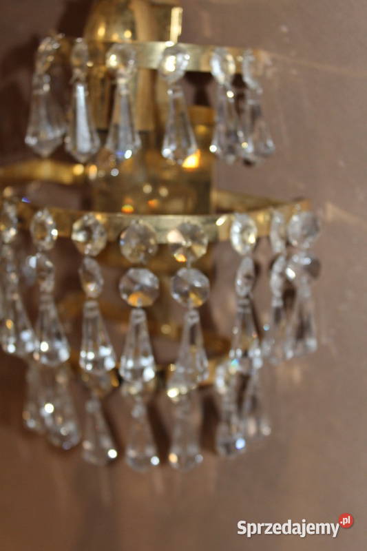 Para kinkietów z kryształkami 412 zachodniopomorskie Szczecin