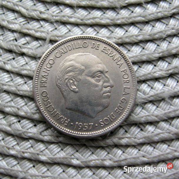 Hiszpania 5 Peset 1957r Gen Franko wielkopolskie Kalisz