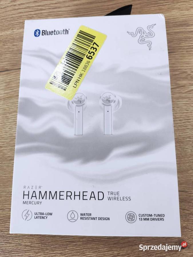 Słuchawki Razer Hammerhead True Wireless Mercury Podwilk