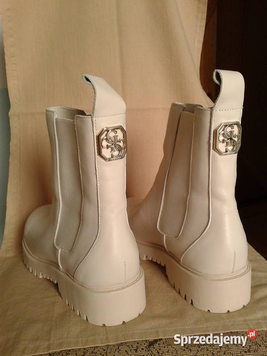 Buty damskie sztyblety Guess Oakess 40 beżowe zachodniopomorskie